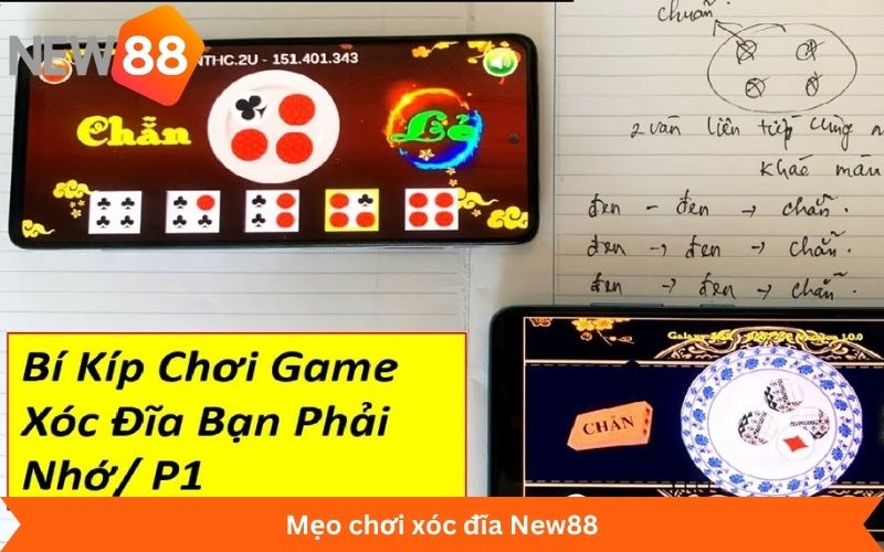 Mẹo chơi xóc đĩa New88